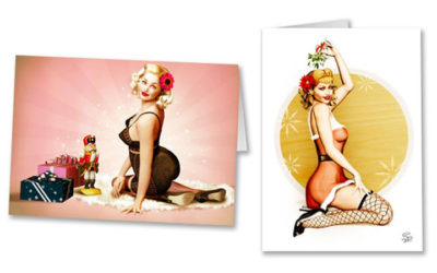 Holiday Pin-Up Greeting Cards Are Here!